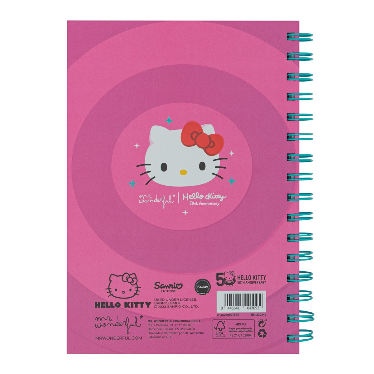Libreta A5 Hello Kitty x Mr Wonderful: Nunca dejes de soñar 4