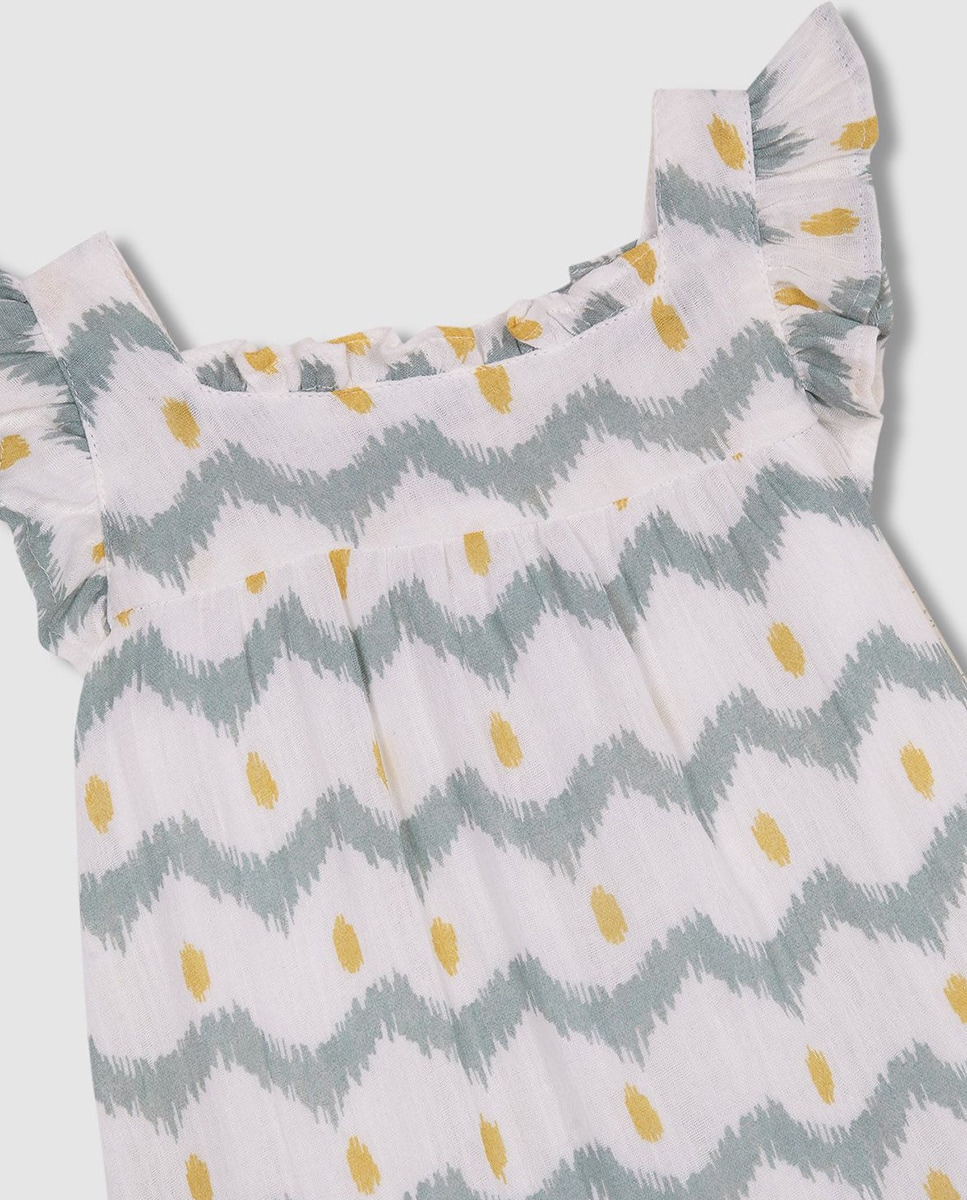 Gocco Vestido De Gasa Con Florecitas Para Bebé – Otoño Invierno – Suave Y Tierno Para Niñas