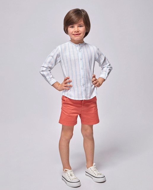 Gucci Pantaloncino bambino in misto cotone stretch - Bianco