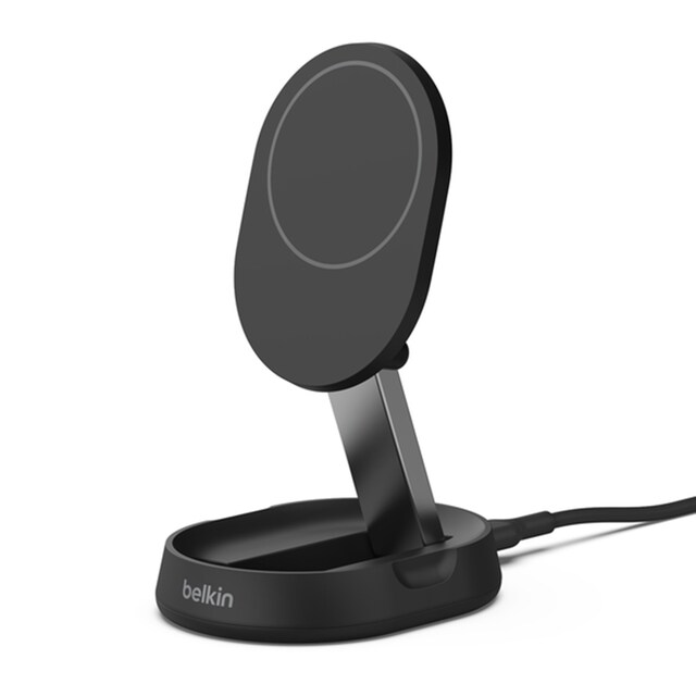 Imagen 0 de Soporte de carga inalámbrica magnético y convertible con Qi2 Belkin BoostCharge Pro Negro