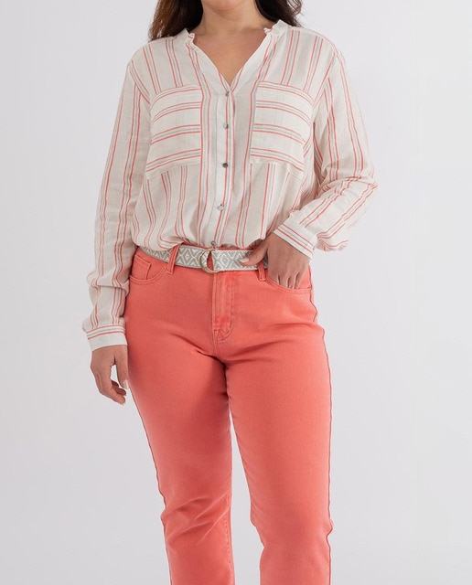 Imagen 0 de Blusa raya hilo tintado