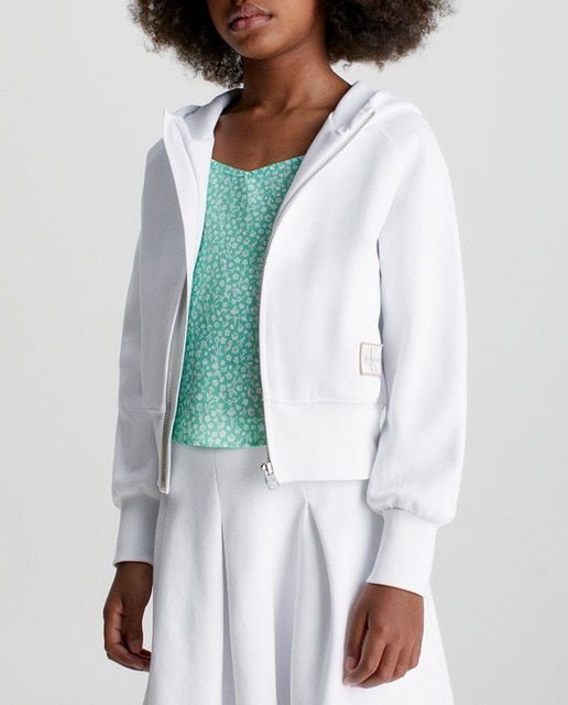 Imagen 0 de Sudadera de niña con cremallera y capucha