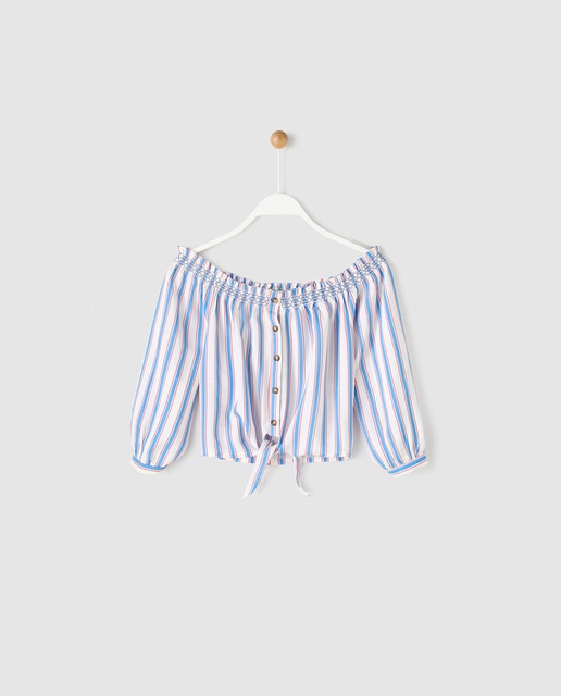 Imagen 0 de Blusa de niña con rayas