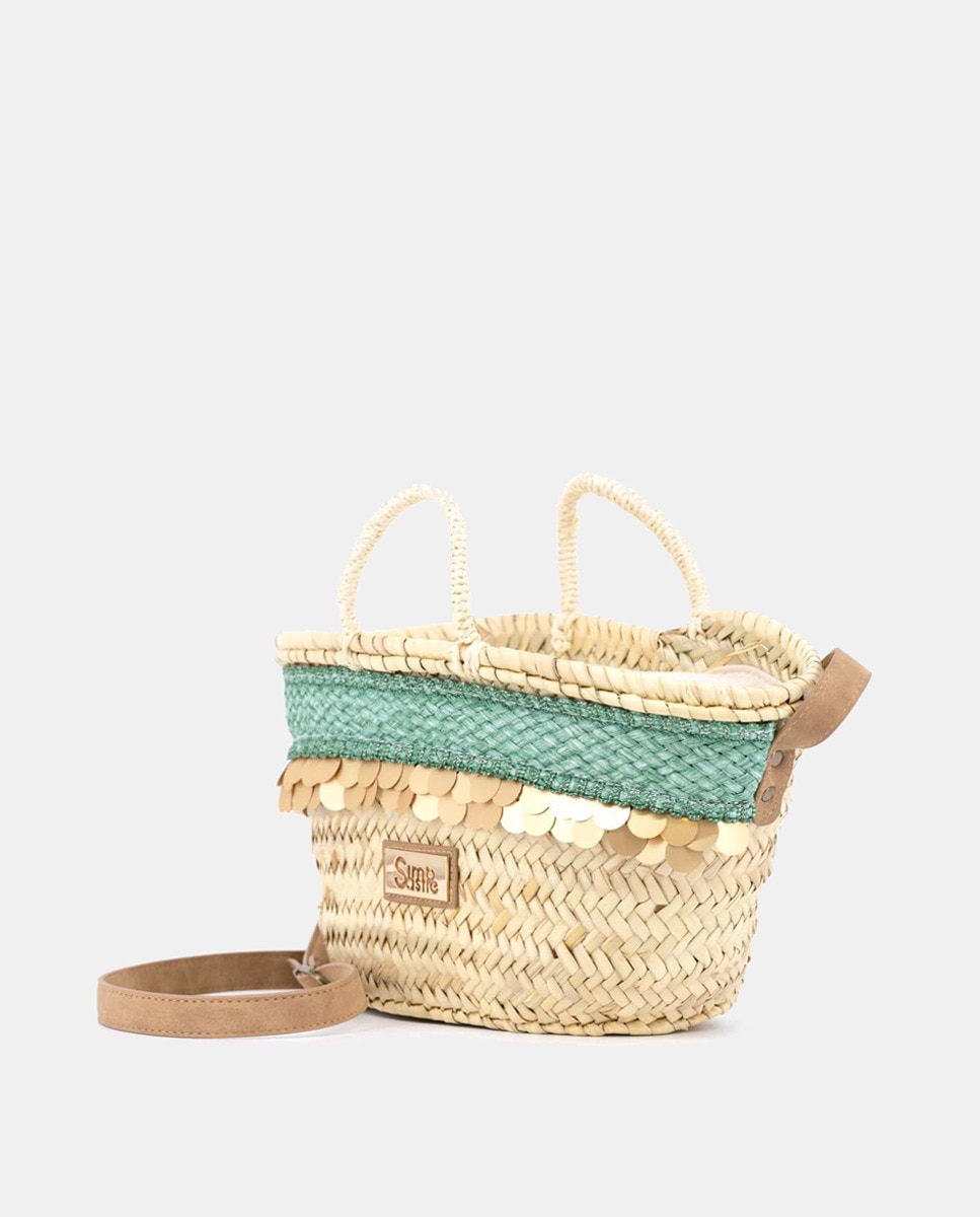 Cesta Pequena Malibu com Fecho de Correr - Jade Verde-2