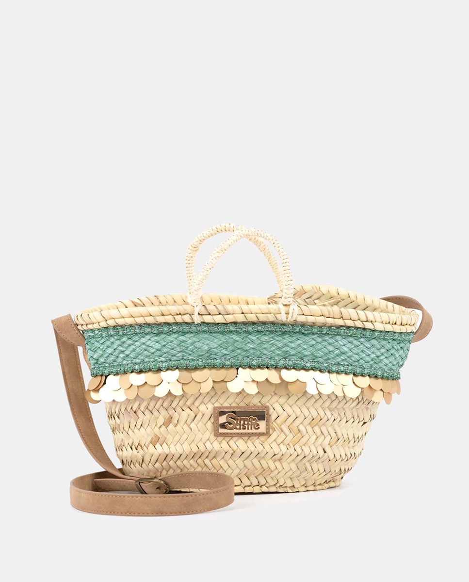 Cesta Pequena Malibu com Fecho de Correr - Jade Verde-1