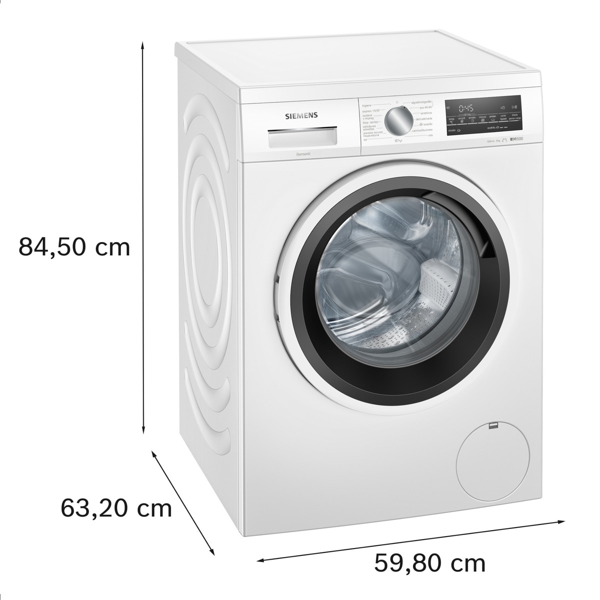 Lavadora Siemens 9 kg/ 1.400 rpm - WU14UT62ES Blanco-2