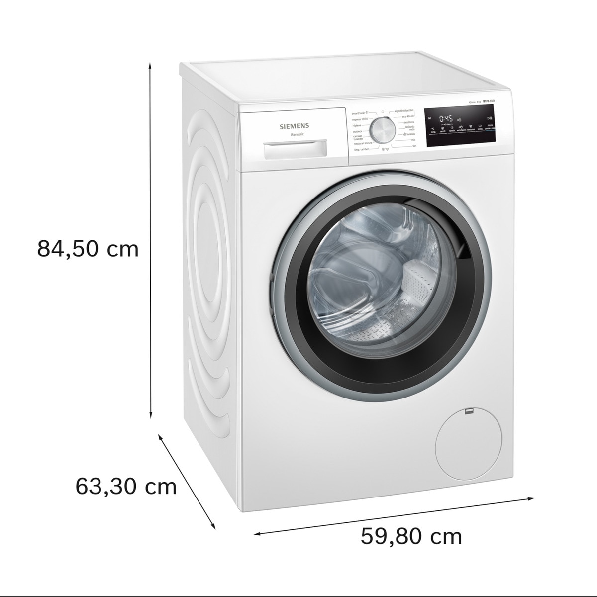 Lavadora Siemens 8 kg/ 1.200 rpm - WM12N265ES Blanco-3