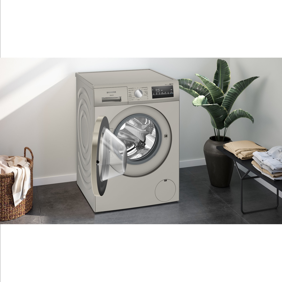 Lavadora Siemens 9 kg/ 1.400 rpm - WM14N29XEP Inox-8