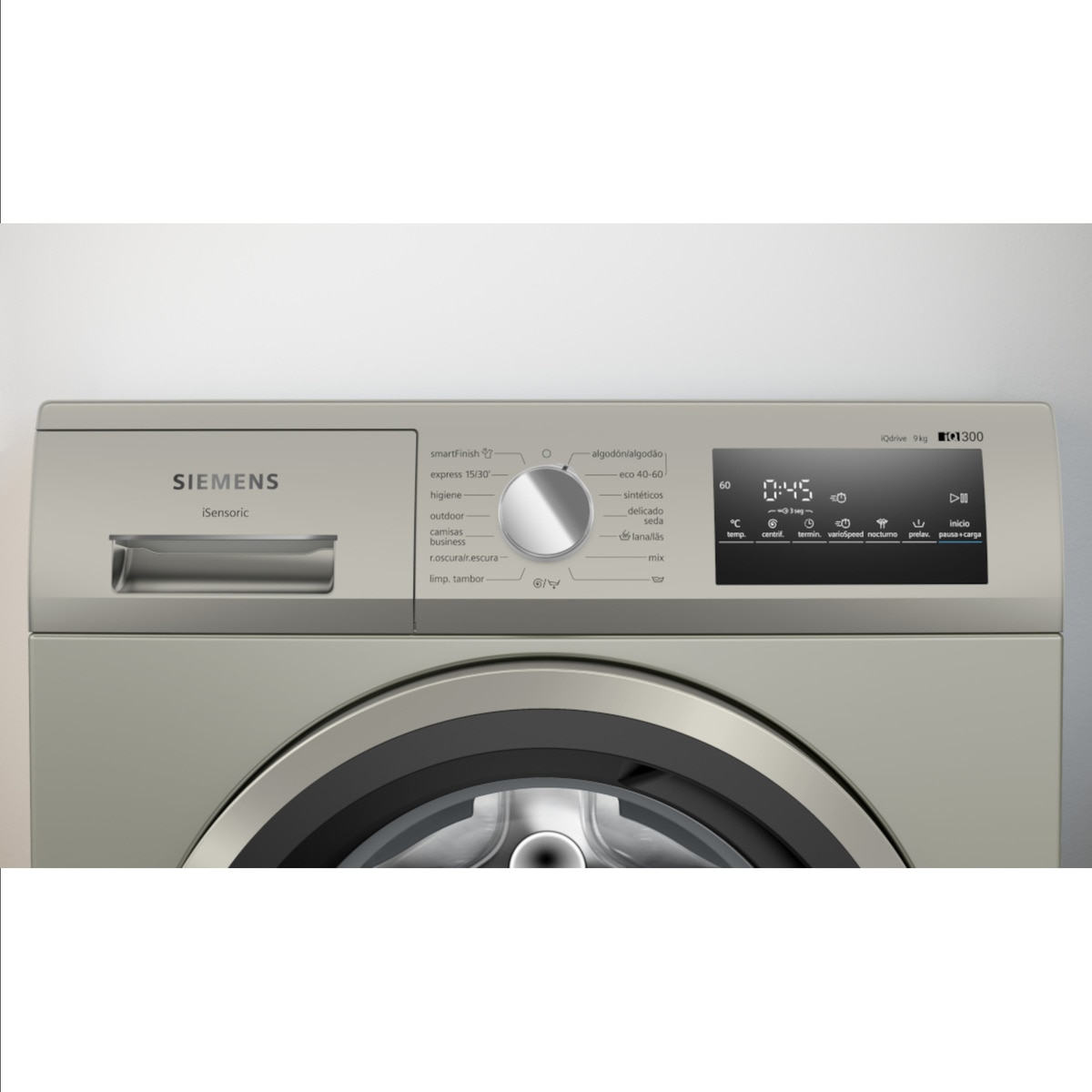 Lavadora Siemens 9 kg/ 1.400 rpm - WM14N29XEP Inox-4