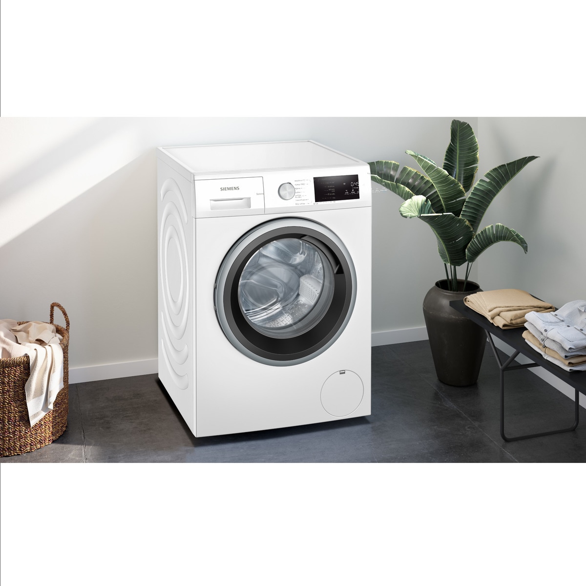 Lavadora Siemens 9 kg/1.400 rpm - WM14N290EP Blanco-7