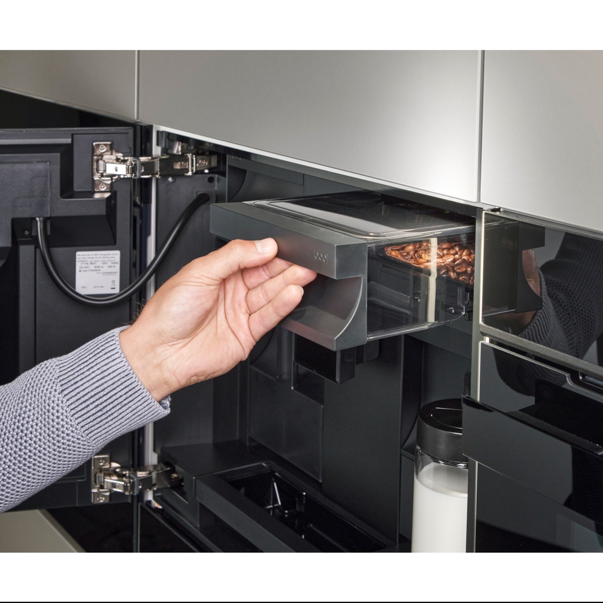 Máquina de Café Automática Encastrável Siemens iQ700CT718L1B0 - Preto Vidro preto-4