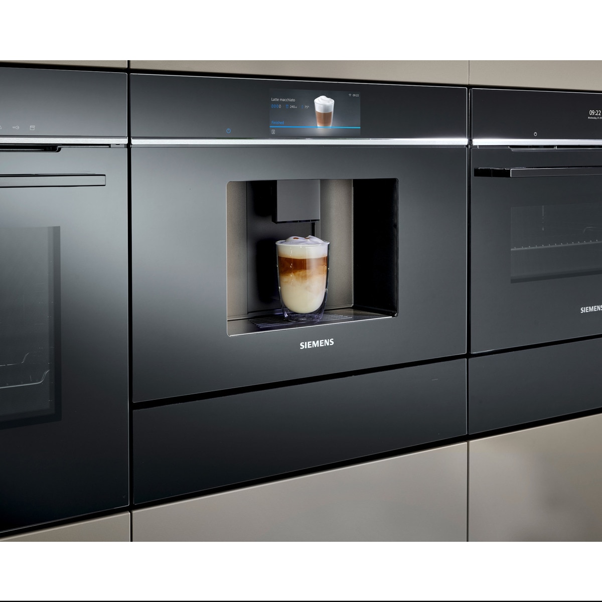 Máquina de Café Automática Encastrável Siemens iQ700CT718L1B0 - Preto Vidro preto-8