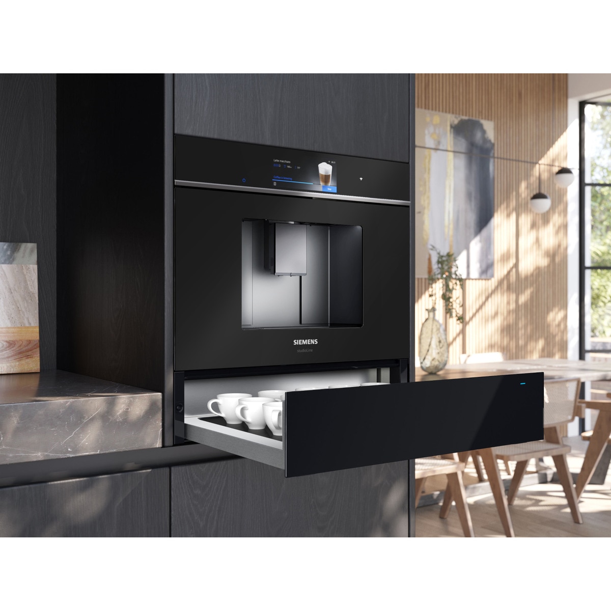 Calientaplatos Siemens - BI710C1B1 Cristal negro-6