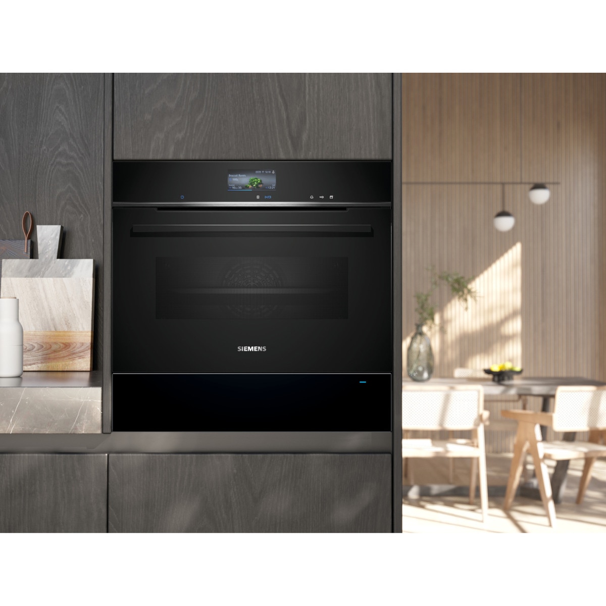Calientaplatos Siemens - BI710C1B1 Cristal negro-5