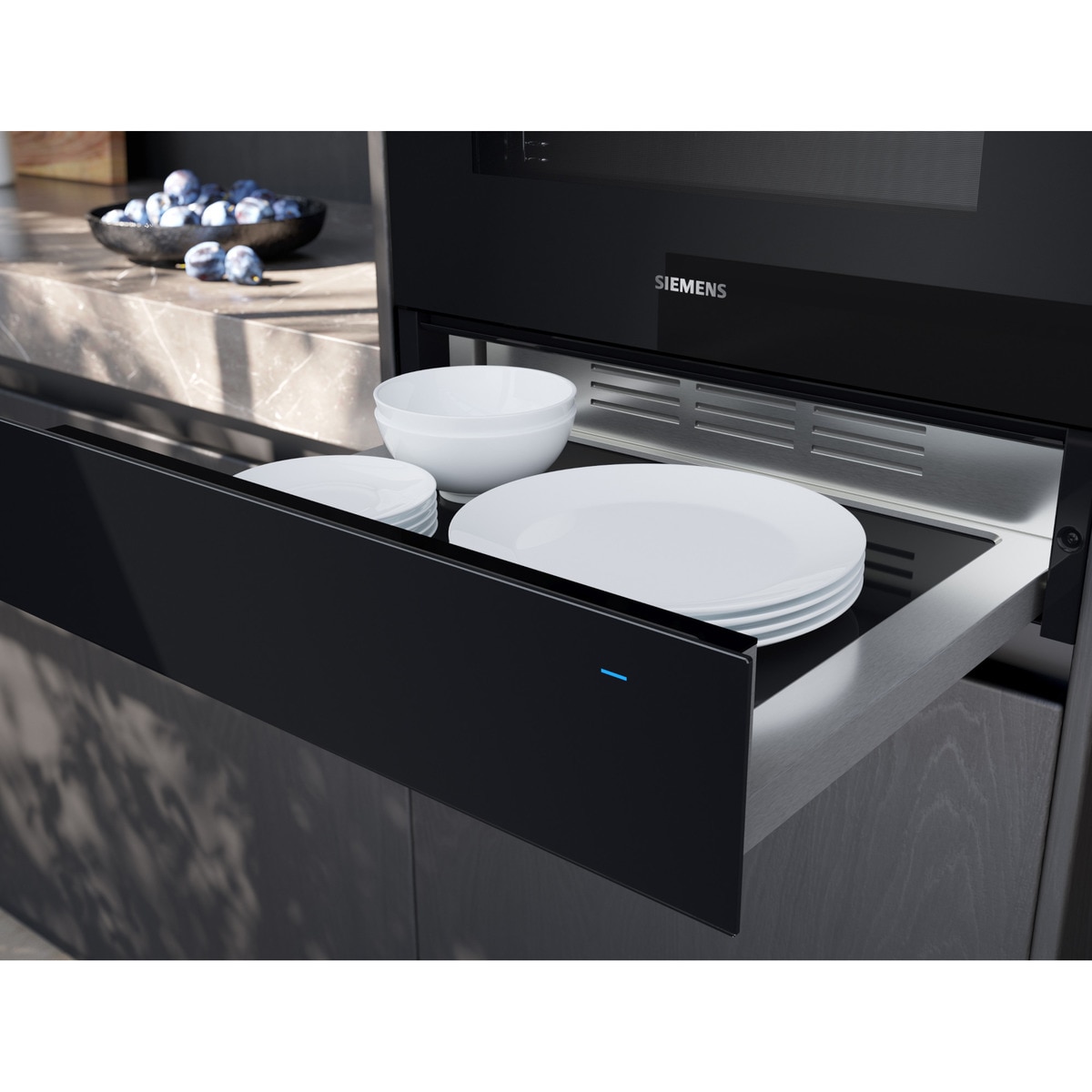 Calientaplatos Siemens - BI710C1B1 Cristal negro-4