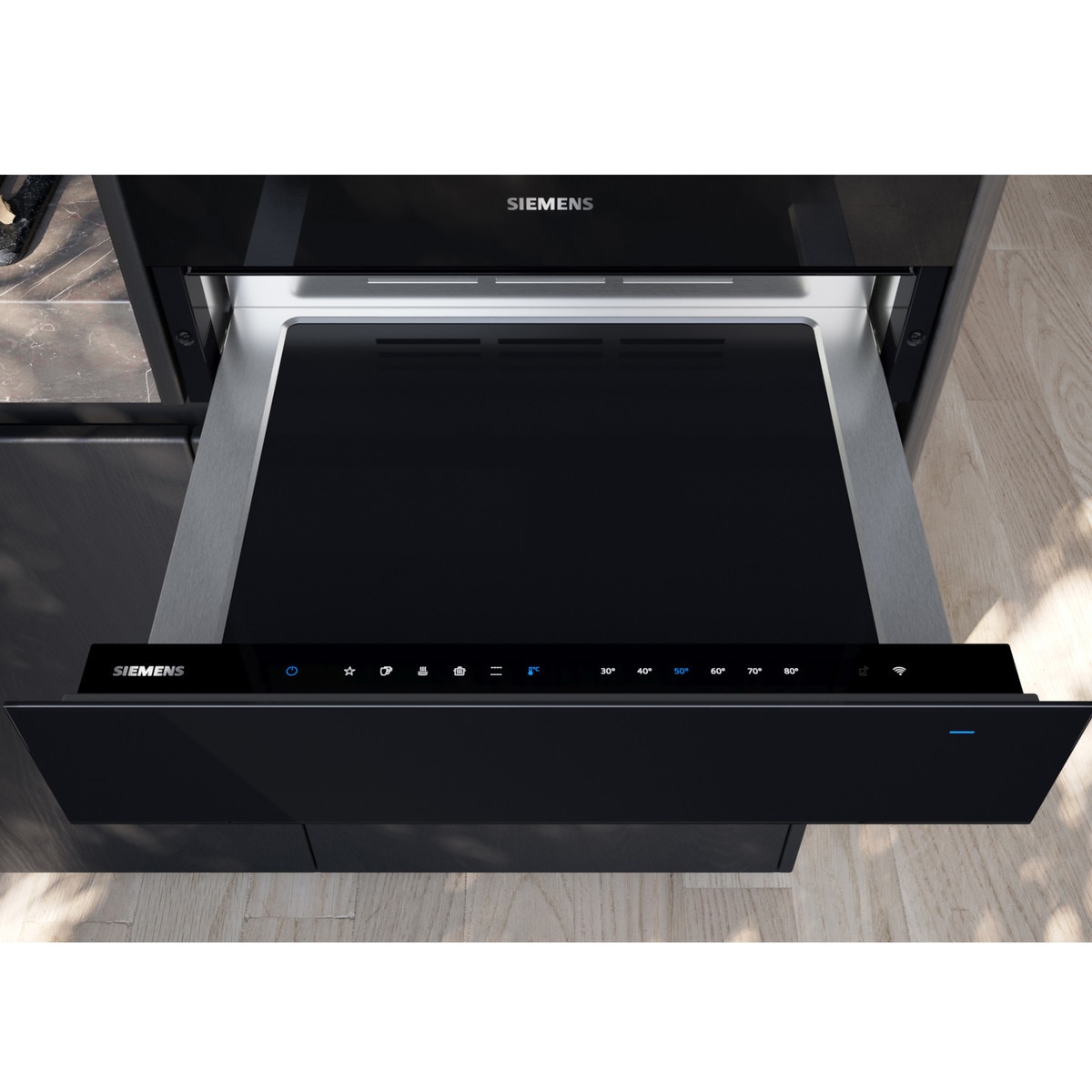 Calientaplatos Siemens - BI710C1B1 Cristal negro-3