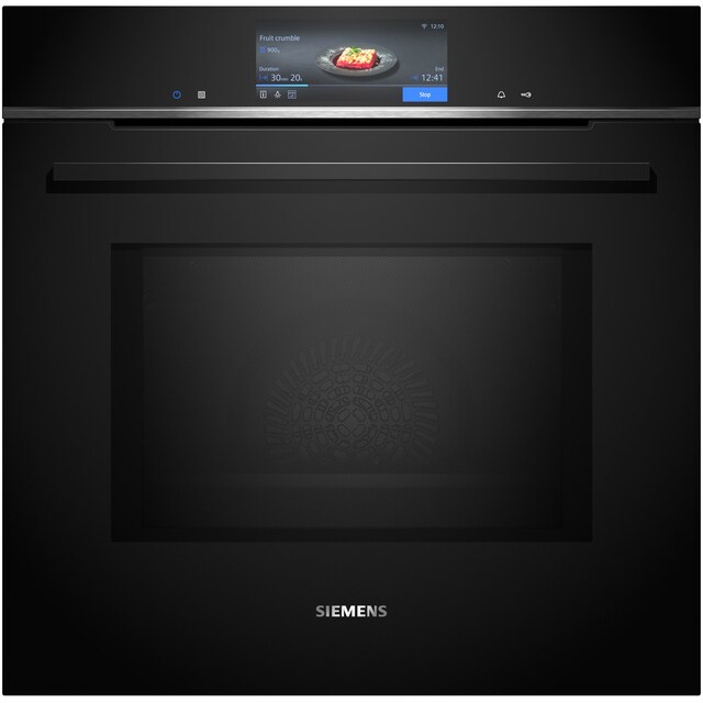 Imagem 0 de Forno Multifunções Função Micro-ondas Siemens iQ700 HM778GMB1 Pirolítico e Hidrolítico, Home Connect e de 67 Litros - Preto