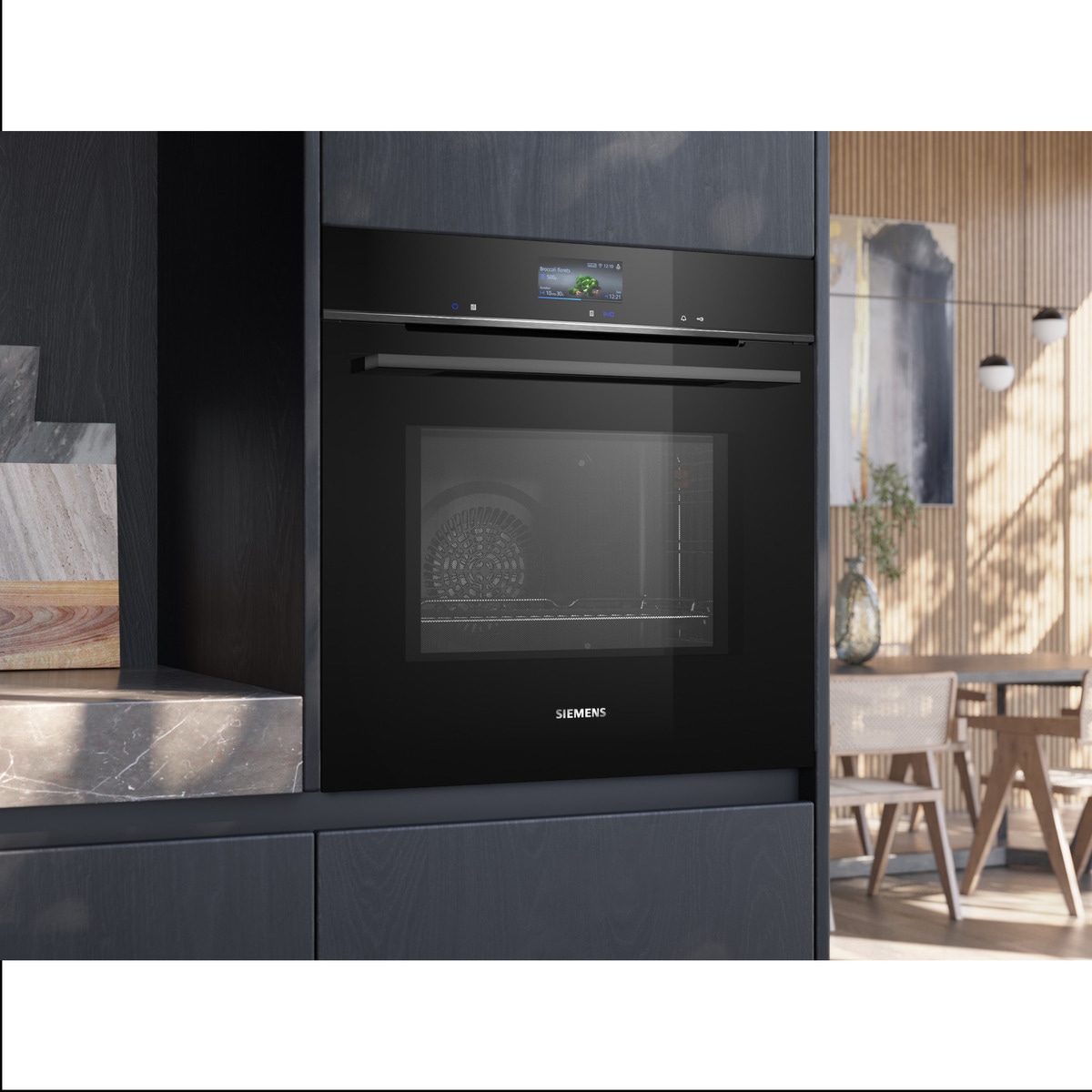 Horno multifunción Siemens perfectCooking 4D Plus, pirolítico - HM776GKB1. . Negro-7