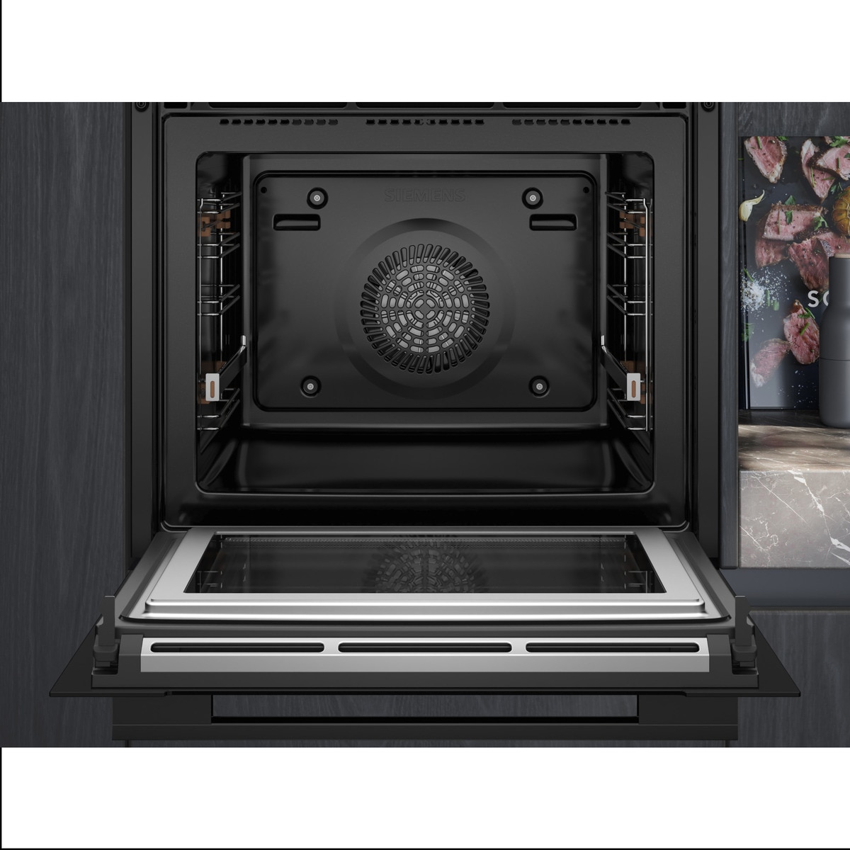 Horno multifunción Siemens perfectCooking 4D Plus, pirolítico - HM776GKB1. . Negro-5