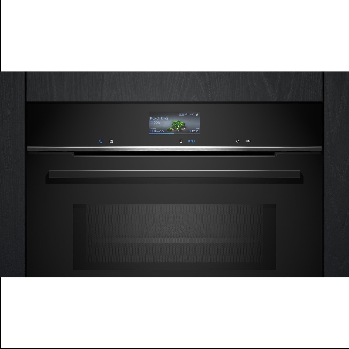 Horno multifunción Siemens perfectCooking 4D Plus, pirolítico - HM776GKB1. . Negro-4
