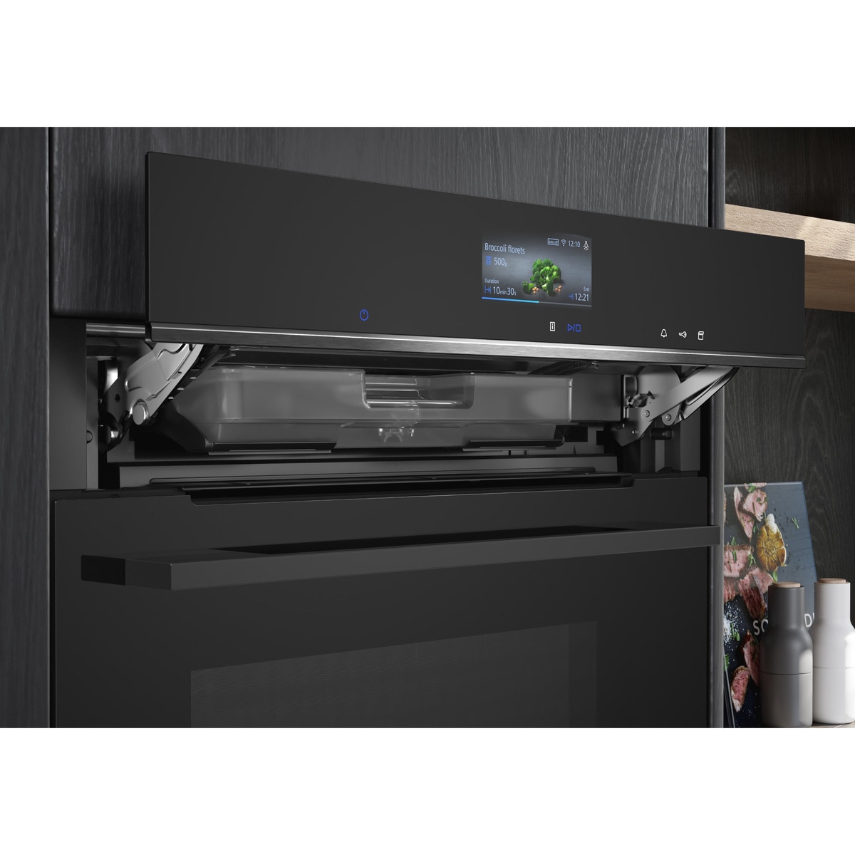 Horno multifunción Siemens función vapor - HS736G3B1 Negro-4