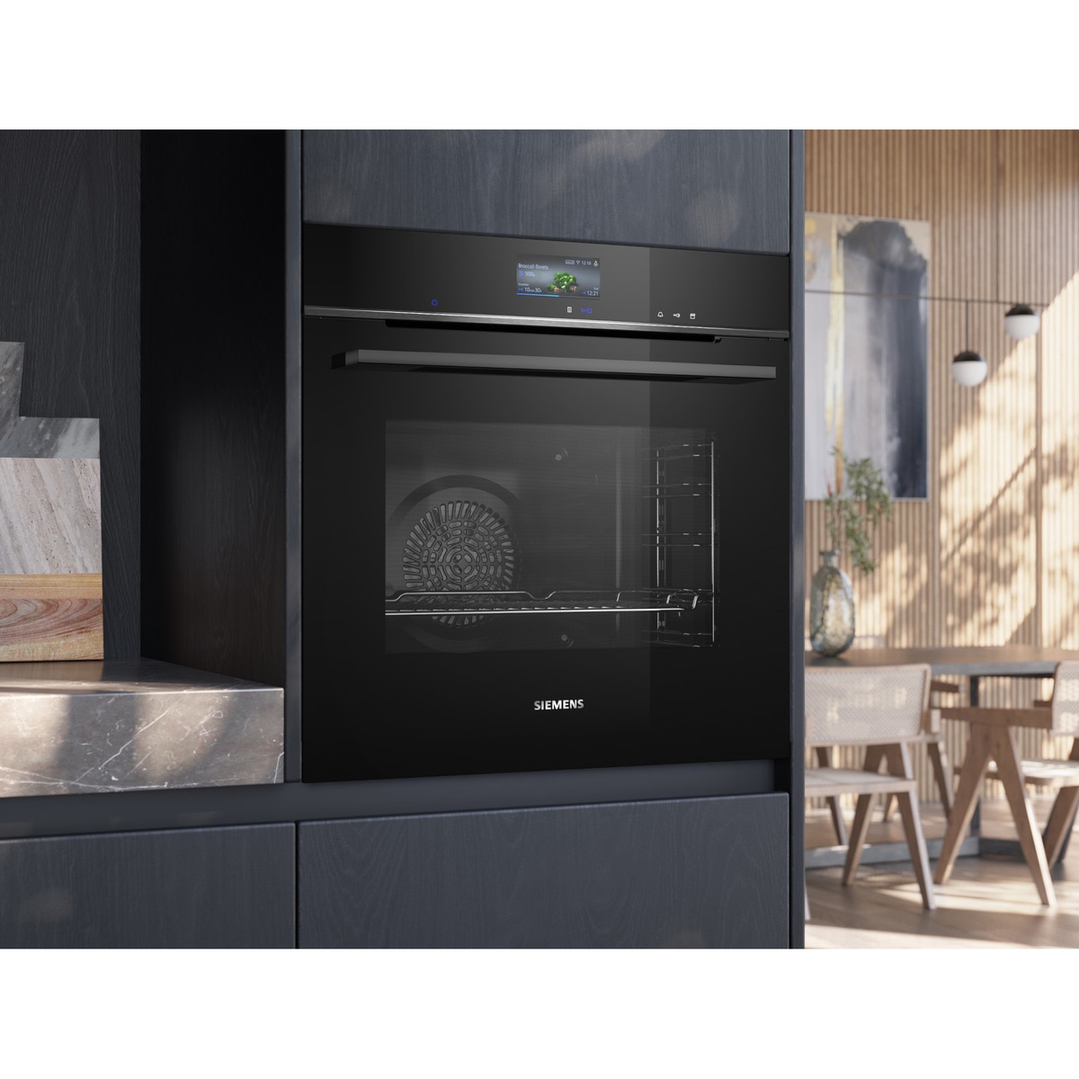 Horno multifunción Siemens función vapor - HS736G3B1 Negro-8