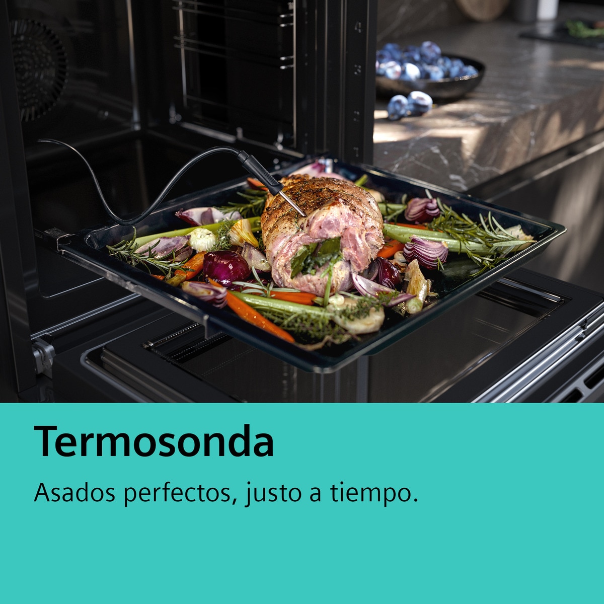 Horno multifunción Siemens función vapor - HS736G3B1 Negro-7