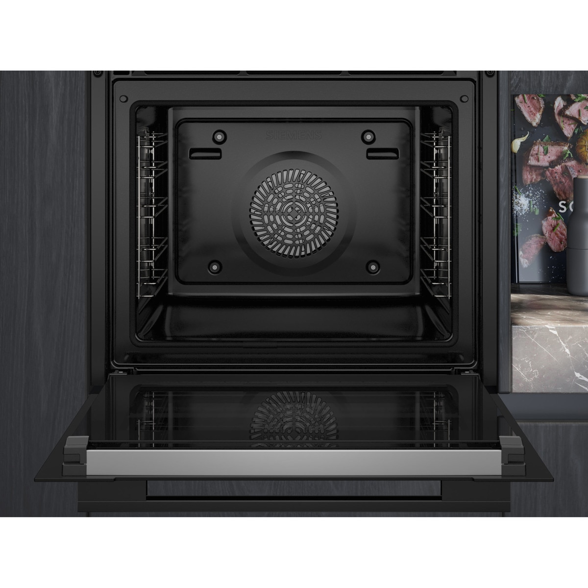Horno multifunción Siemens función vapor - HS736G3B1 Negro-5