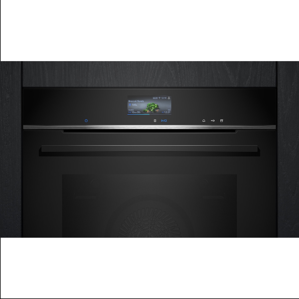 Horno multifunción Siemens coolStart, limpieza humidClean - HR736G1B1 Negro-3