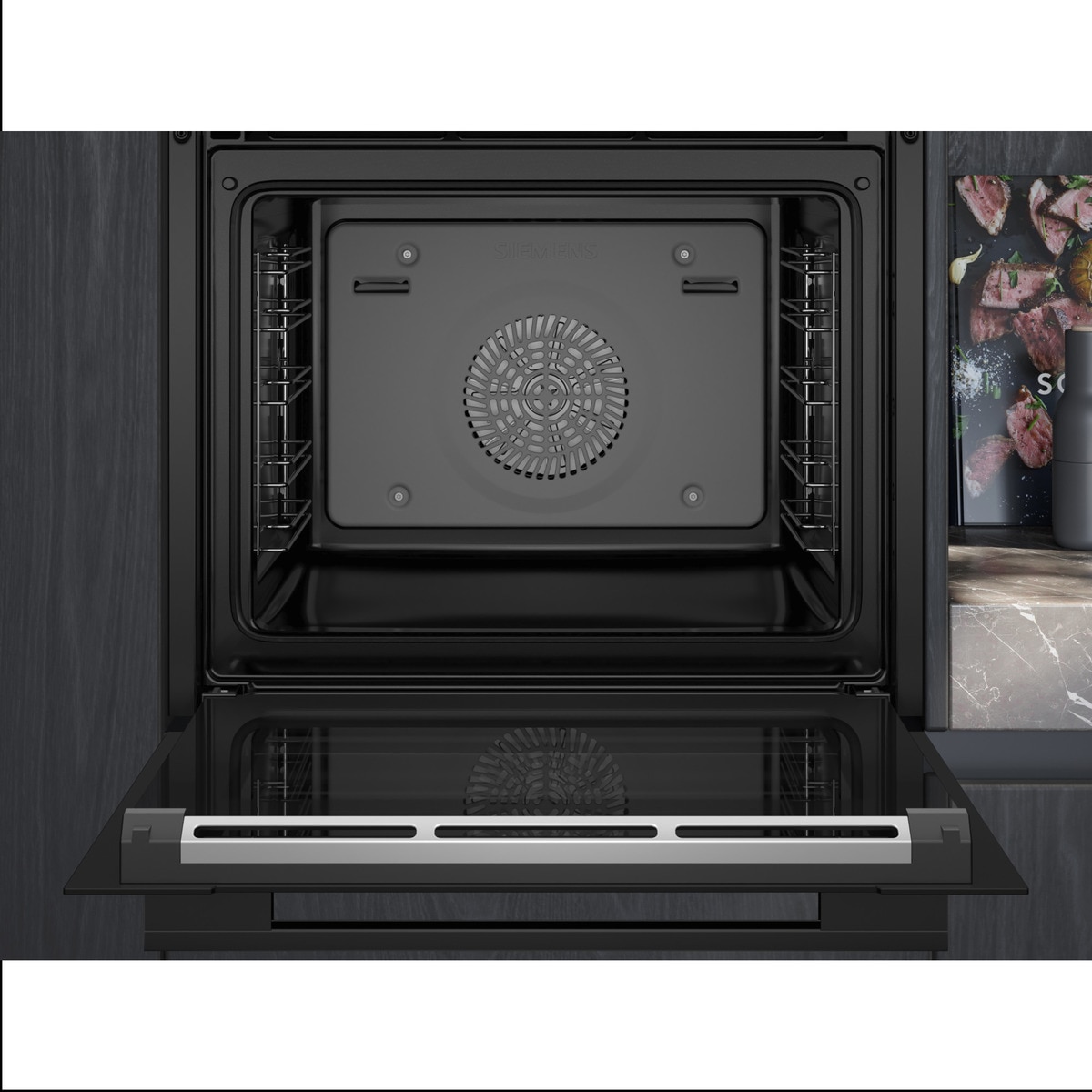 Horno multifunción Siemens coolStart, limpieza humidClean - HR736G1B1 Negro-5