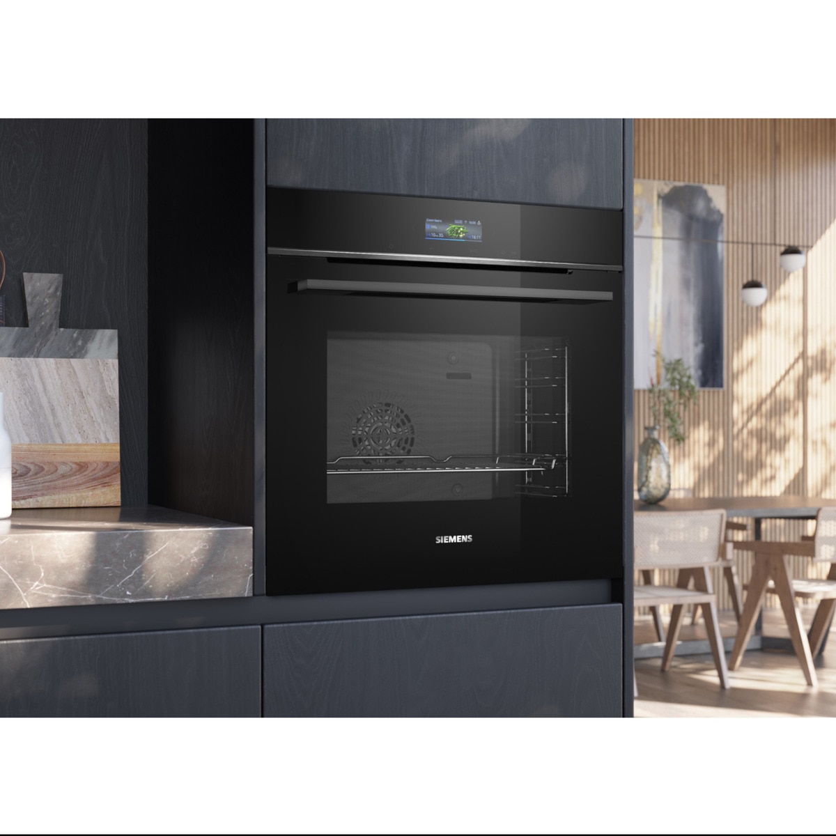 Forno Multifunções Siemens iQ700 HB734G1B1 perfectCooking 3D, cookControl Plus, Hidrolítico e de 71 Litros - Preto Preto-7