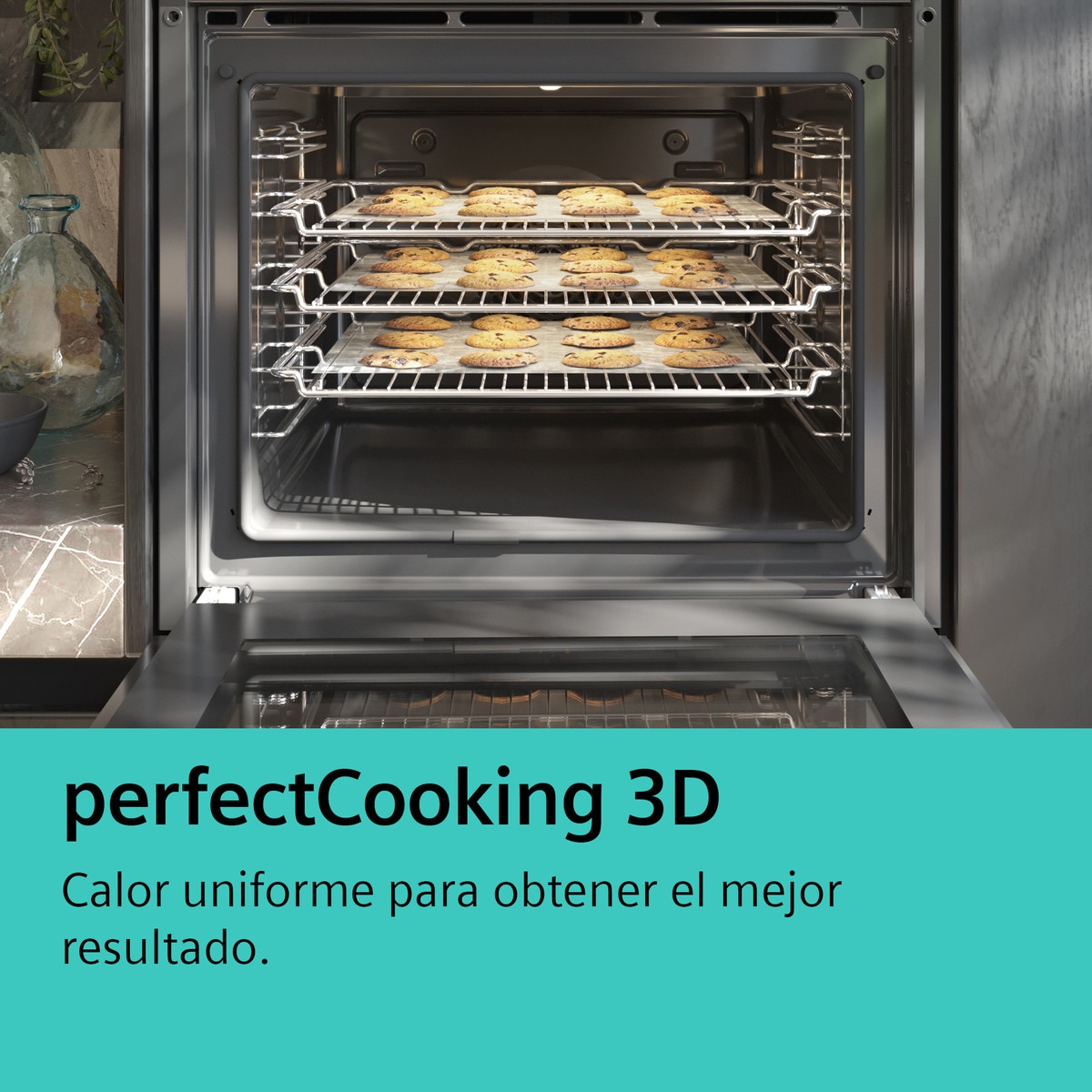 Forno Multifunções Siemens iQ700 HB734G1B1 perfectCooking 3D, cookControl Plus, Hidrolítico e de 71 Litros - Preto Preto-6