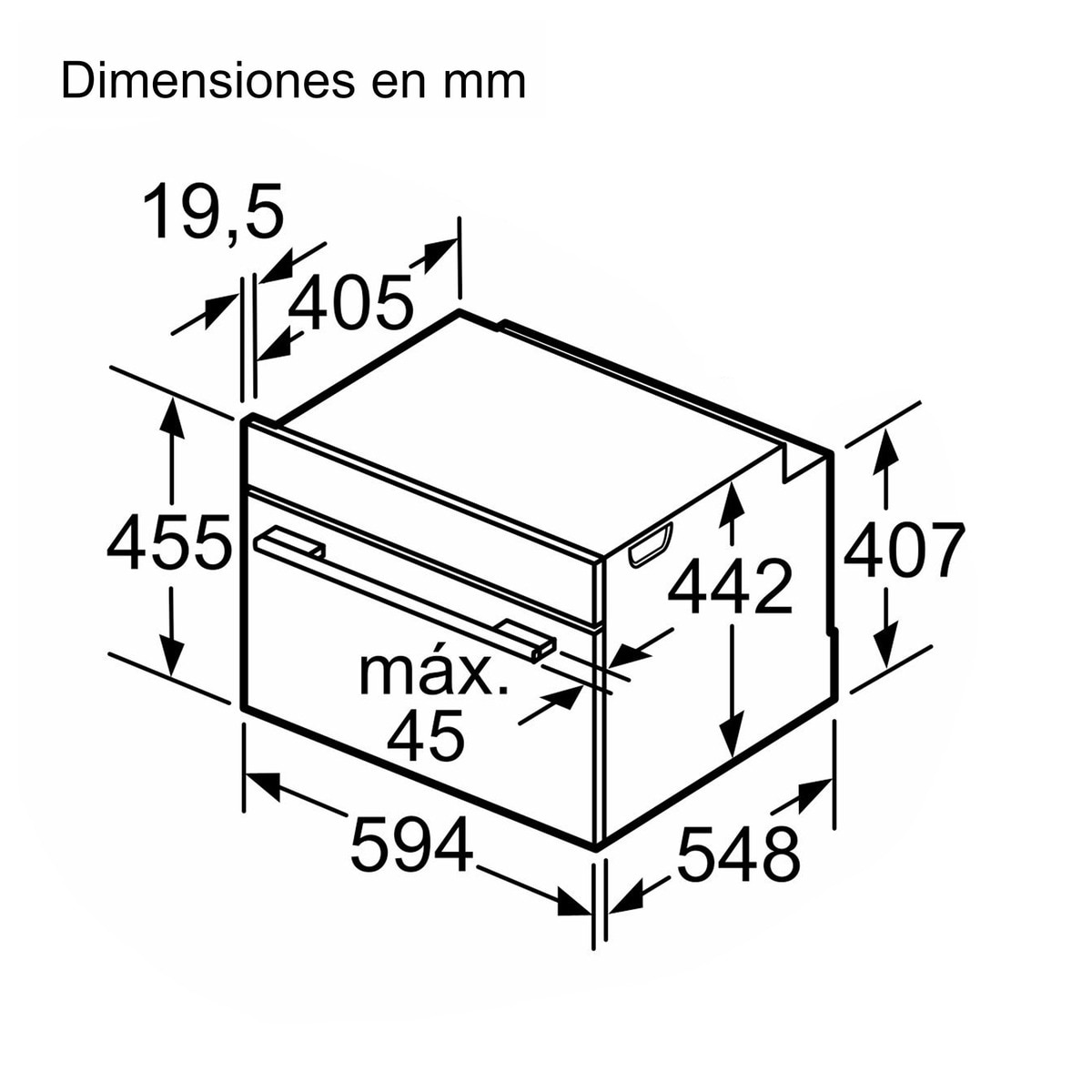 Horno compacto Siemens con función vapor 100% - CS736G1B1 Negro-2