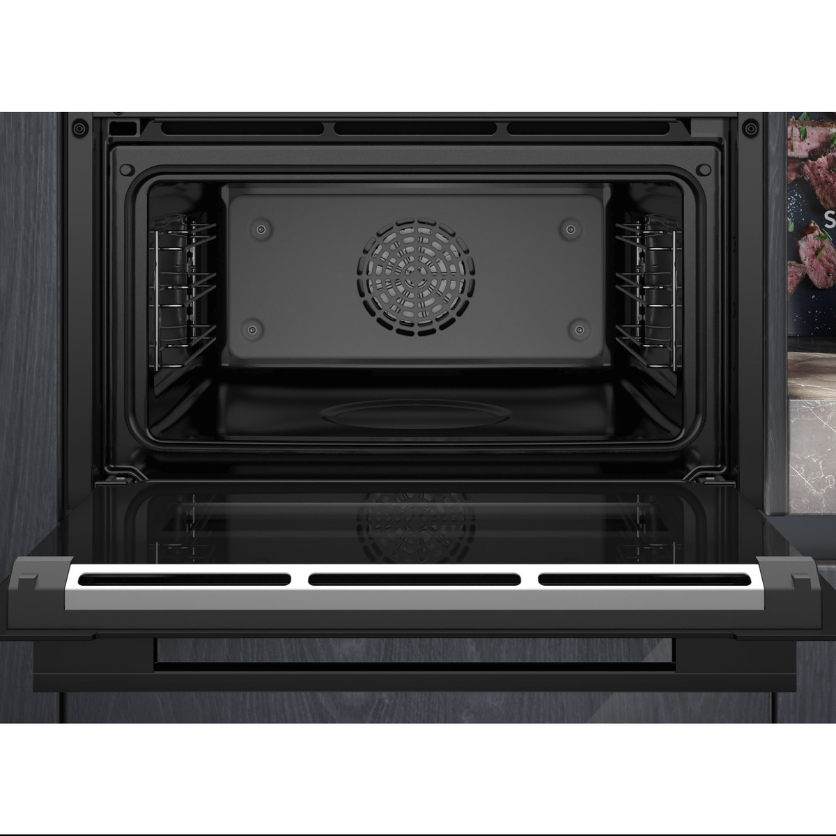 Horno compacto Siemens con función vapor 100% - CS736G1B1 Negro-5