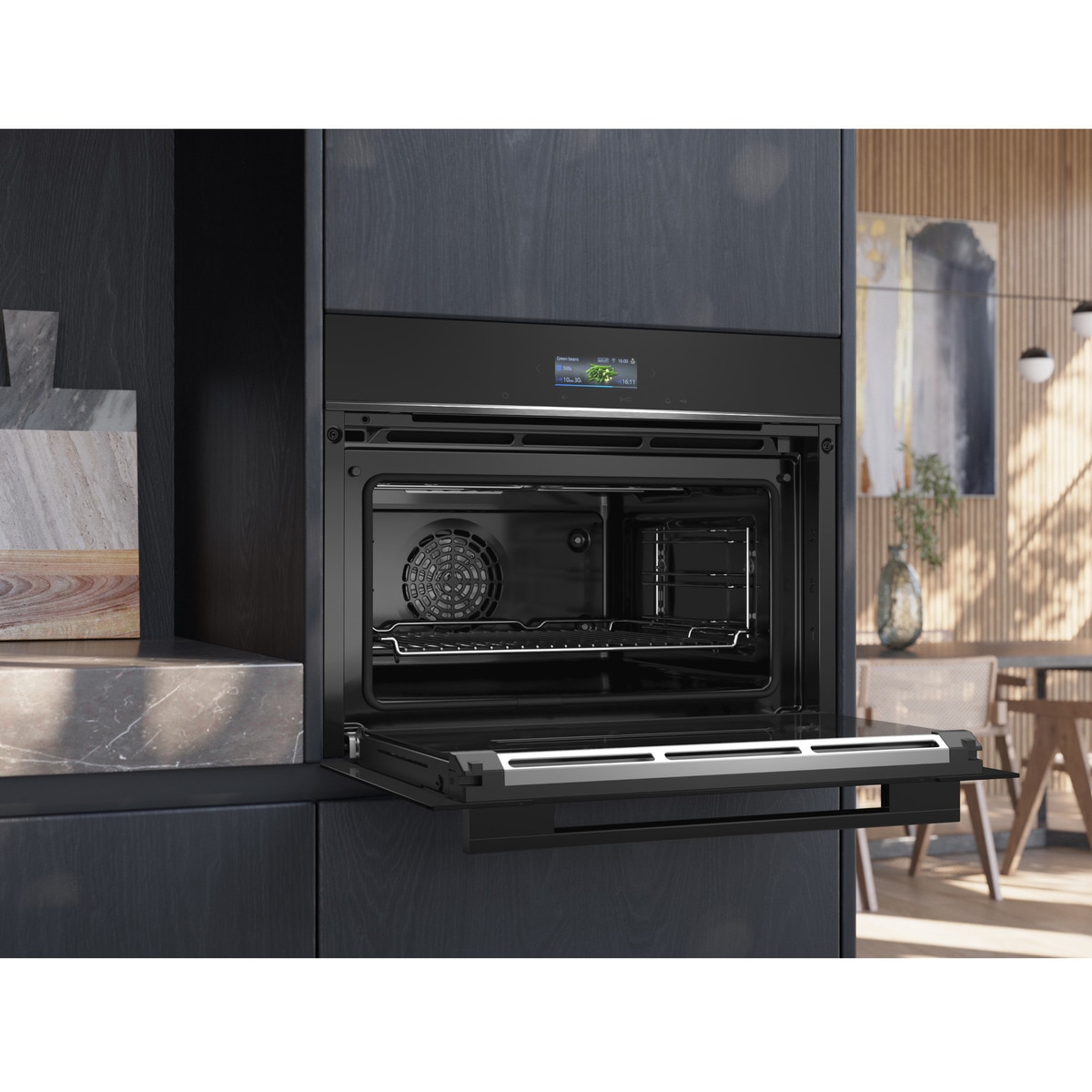 Horno compacto Siemens pirolísis - CB774G1B1 Negro-6