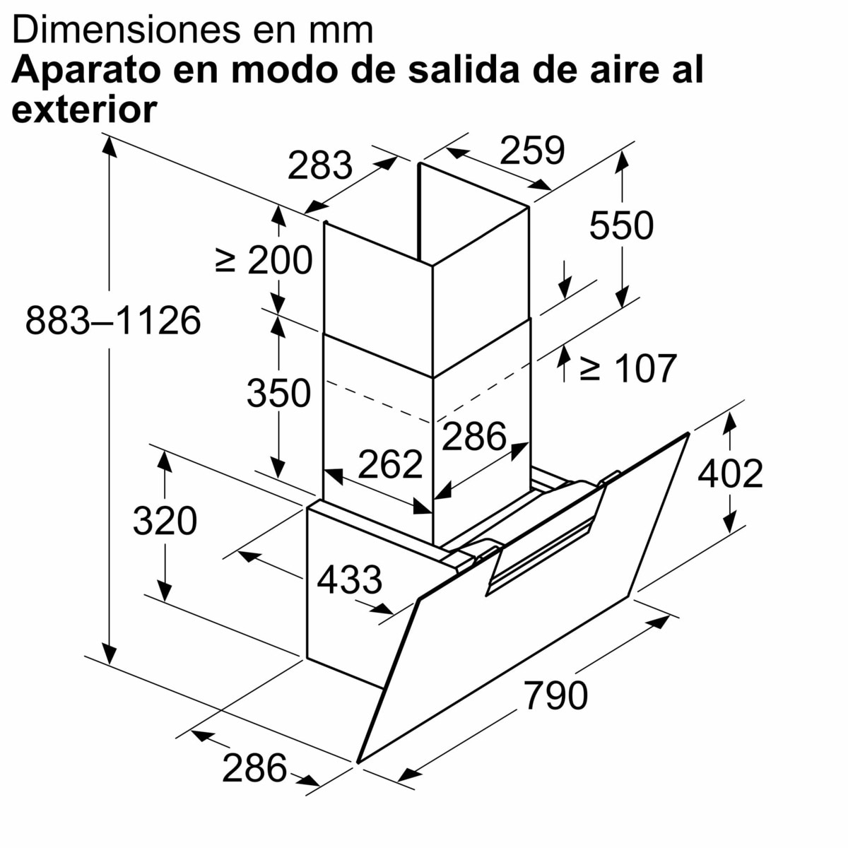 Exaustor de Parede Siemens iQ300 LC87KFN60 com 3 Velocidades + Intensiva e de 80 cm - Vidro Preto Preto-2