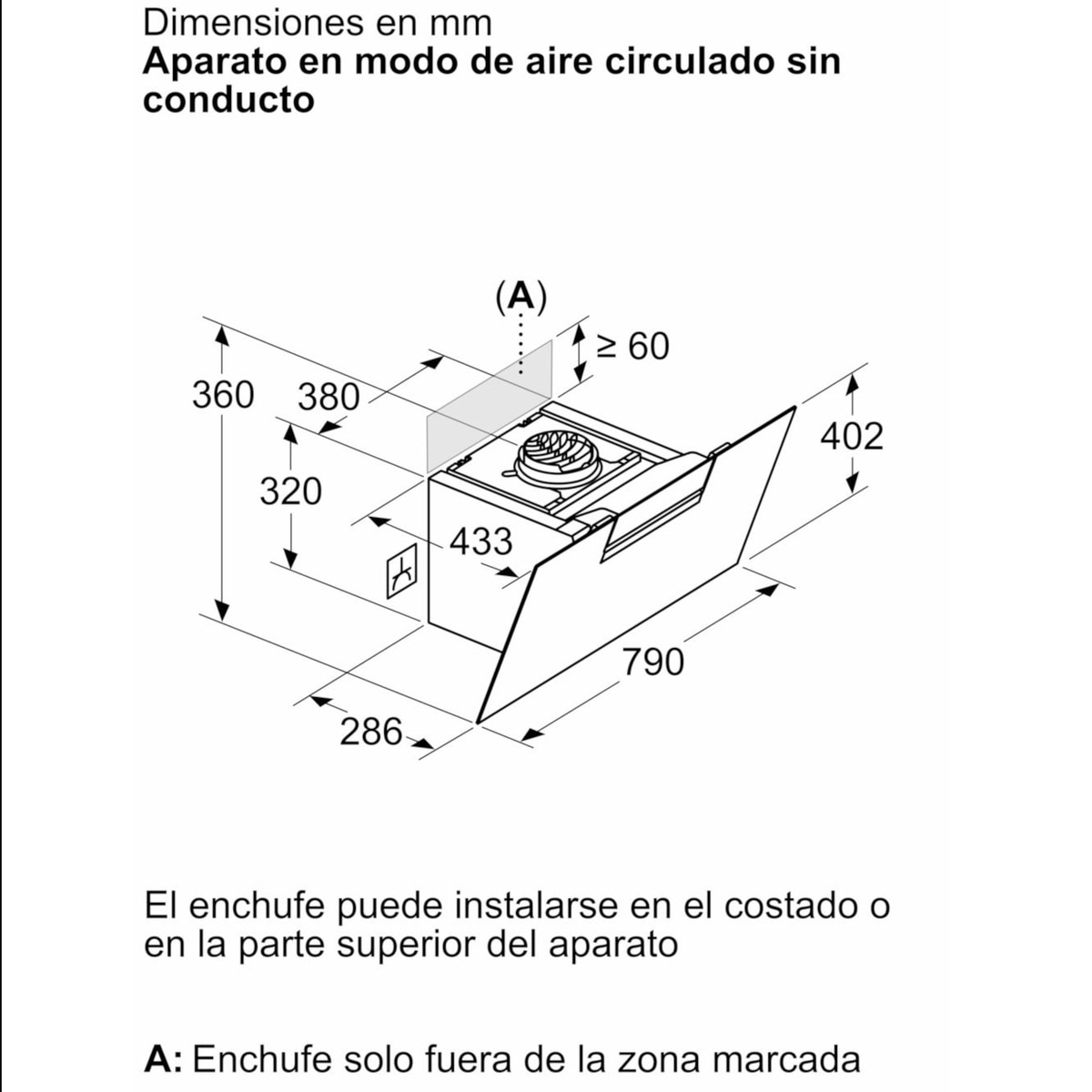 Exaustor de Parede Siemens iQ300 LC87KFN60 com 3 Velocidades + Intensiva e de 80 cm - Vidro Preto Preto-10