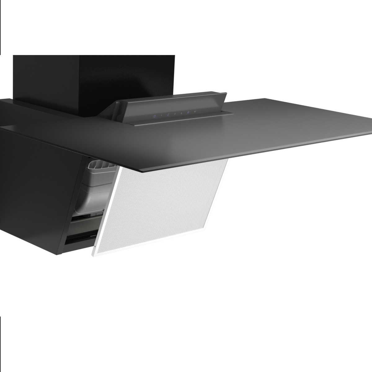 Exaustor de Parede Siemens iQ300 LC87KFN60 com 3 Velocidades + Intensiva e de 80 cm - Vidro Preto Preto-5