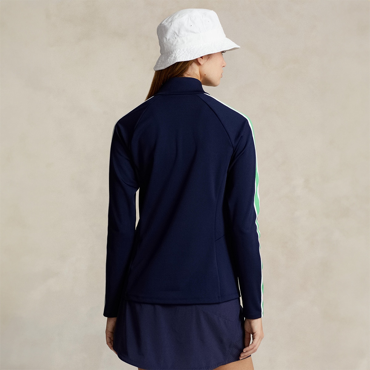Casaco de Malha Interlock de Mulher Polo Golf Azul-marinho-2