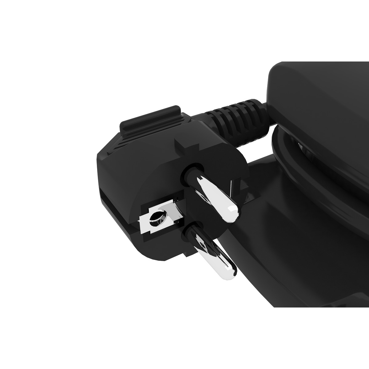 Base múltiple extrapower aluminio 2 USB A 2m cable con protección sobretensiones Simon Acero / Negro-6