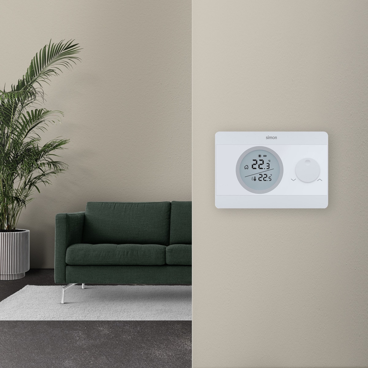 Termostato Digital On/Off Simon Blanco-5