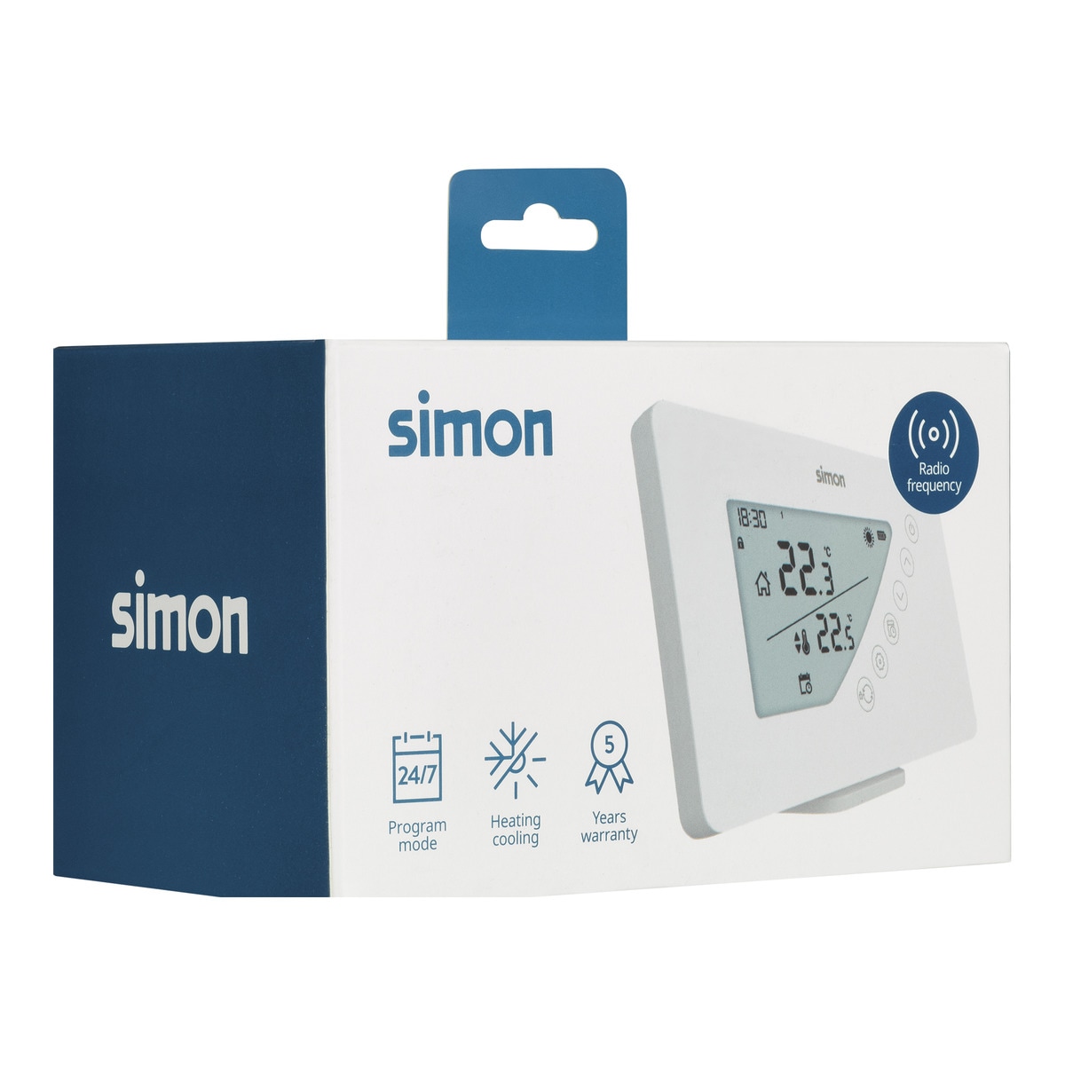 Termostato Digital Programable Semanal Portátil Simon Blanco-7