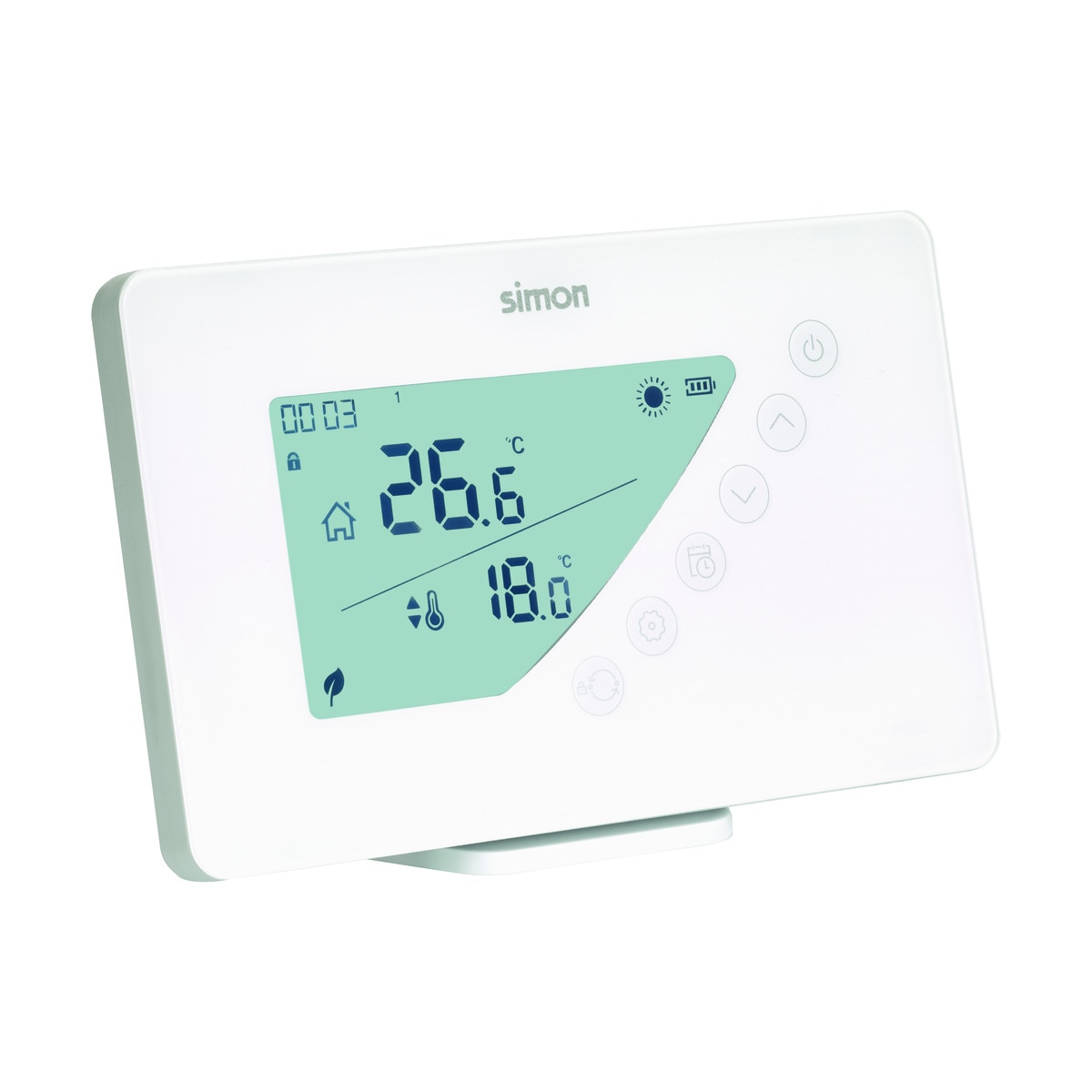 Termostato Digital Programable Semanal Portátil Simon Blanco-1