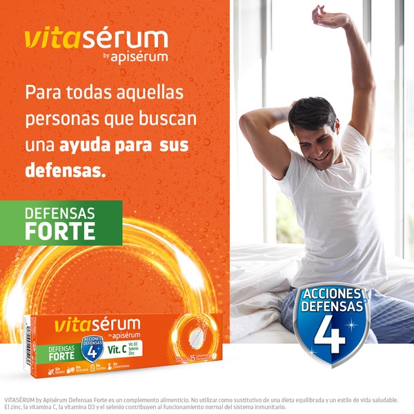 Defensas Forte Vitamin C (600 mg) D3 Selen und Zink 15 Tabletten Brausetabletten