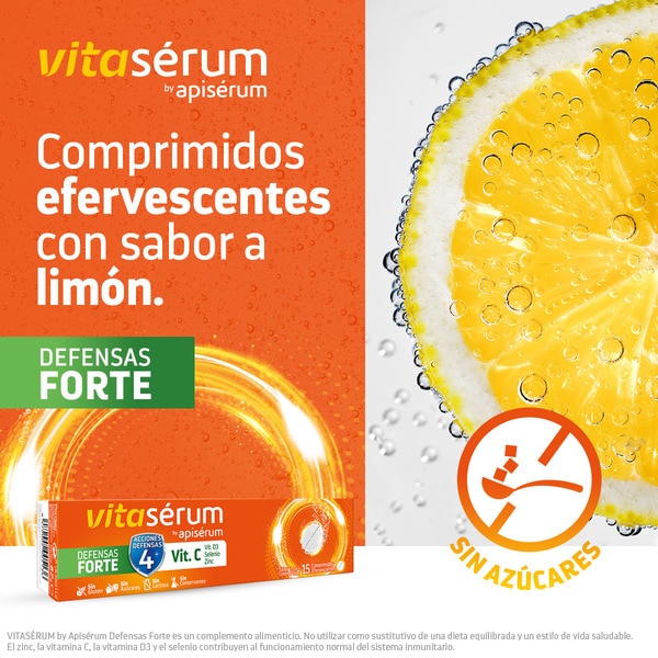 Defensas Forte Vitamin C (600 mg) D3 Selen und Zink 15 Tabletten Brausetabletten