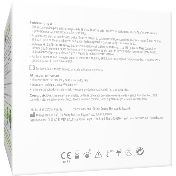 Original Captagrasas Direct Granulatsticks Geschmacksrichtung rote Beeren Box 90 Einheiten zur Behandlung und Vorbeugung von Übergewicht