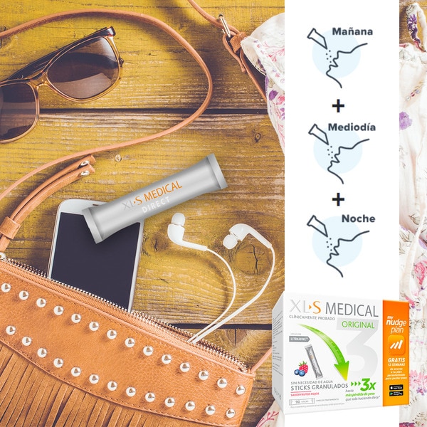 Original Captagrasas Direct Granulatsticks Geschmacksrichtung rote Beeren Box 90 Einheiten zur Behandlung und Vorbeugung von Übergewicht