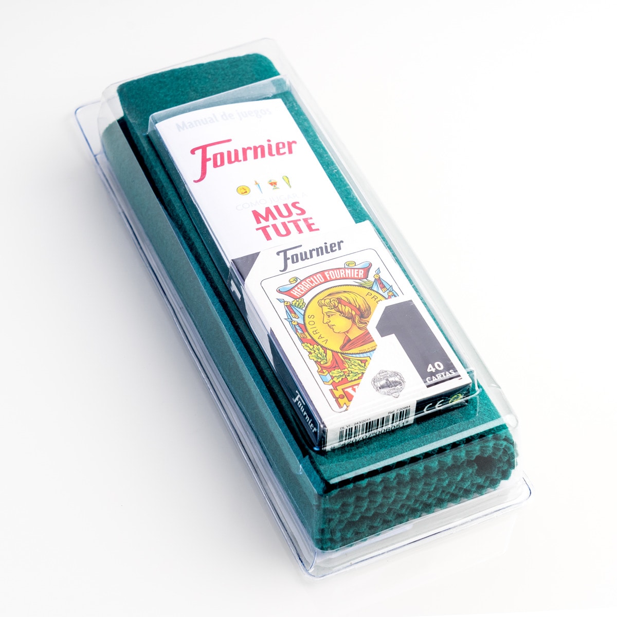 Baraja Española Fournier nº1 de 50 Cartas y Tapete Azul y Rojo 2