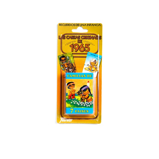 Imagen 0 de Naipes Infantiles Familias de 7 Países 40 Cartas - Estuche Cartulina (Cartas)