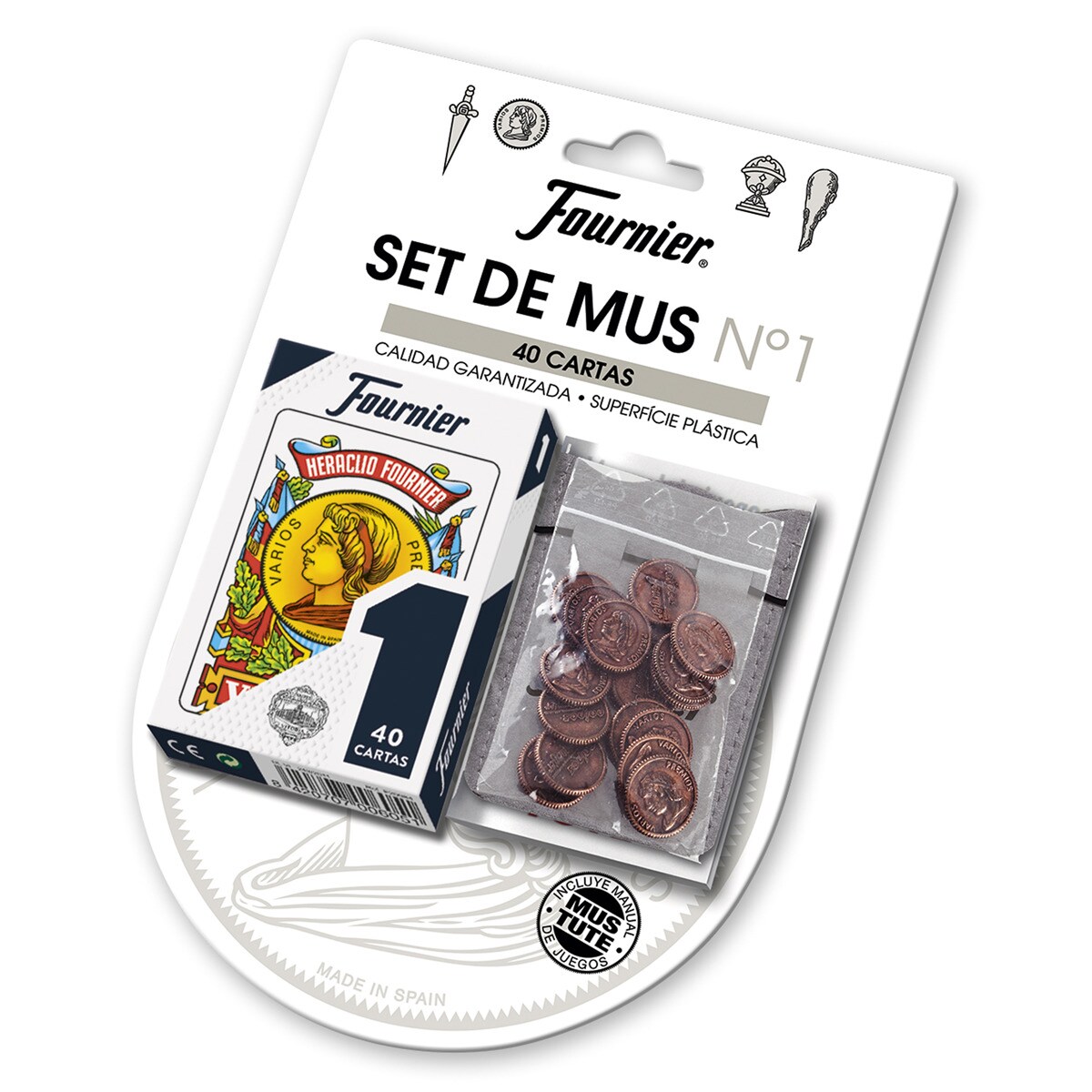 Set de Mus Baraja Fournier con Amarracos 1